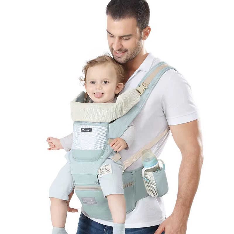 Ergonomic Newborn Baby Carrier Waist Stool Backpack Shoulder Swaddle Sling Wrap Infant 0 to 36 Months Carrier Stool Baby Hipseat