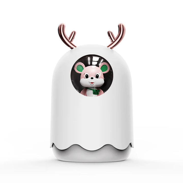 Lovely Kitty USB Air Humidifier Portable Car Aromatherapy Diffuser Fogger with Romantic Night Light 300Ml Humidificador Diffusor