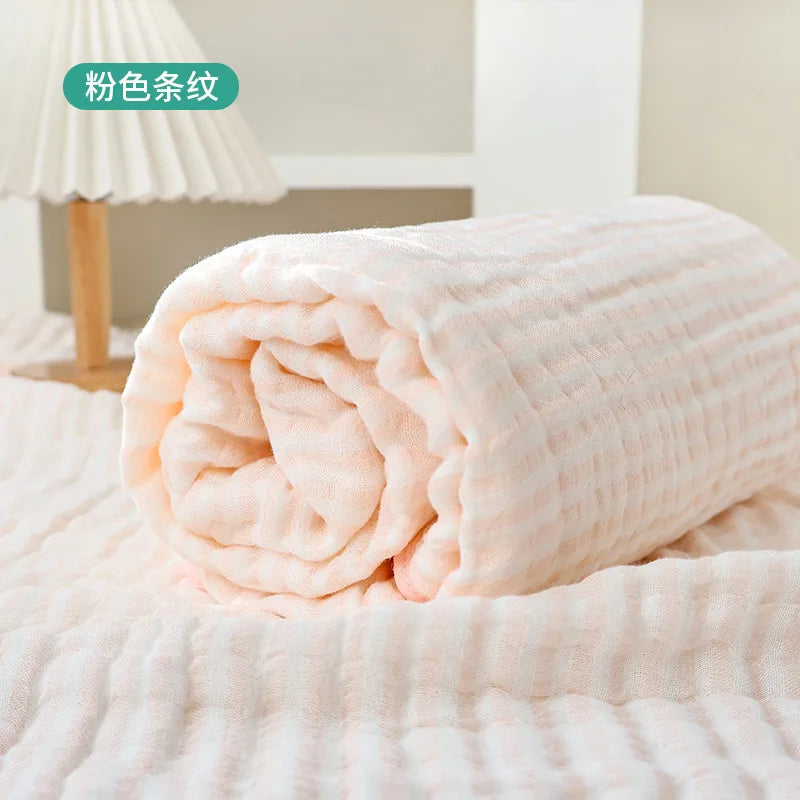 6 Layer Bamboo Cotton Baby Blankets Newborn Bath Towel Soft Baby Muslin Swaddle Bedding Stroller Cover Newborn Aceessories Manta
