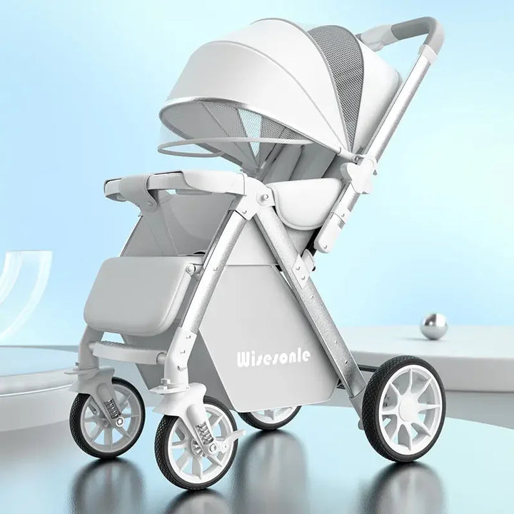 Lightweight Baby Stroller, High Landscape Stroller,Can Sit or Lie down in Both Directions,Suitable for Babies Aged 0-5 Years Old