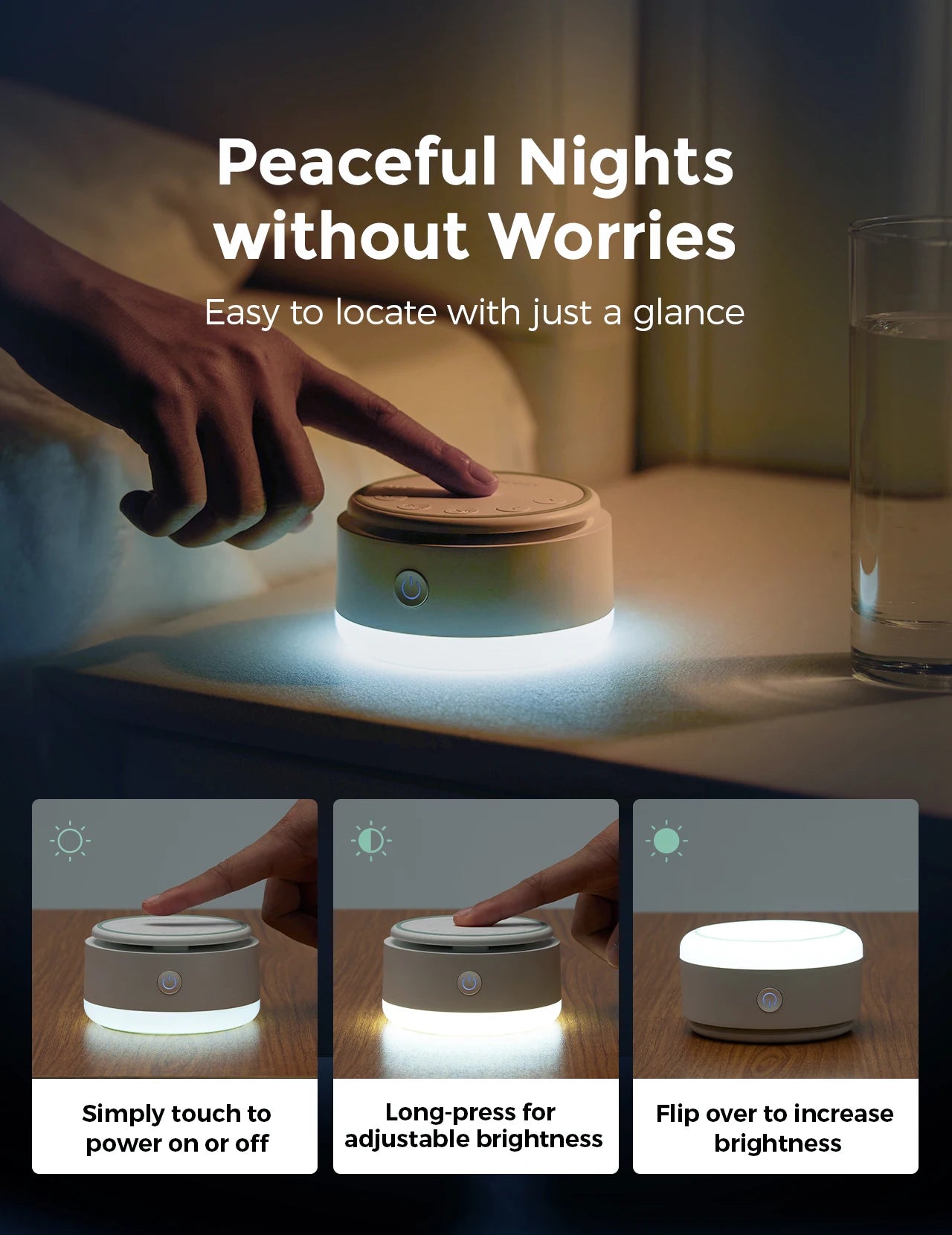 Momcozy Sound Machine for Baby, Portable Rechargeable, 20 Sleep Sounds White Noise Machine with Nursery Night Light, Travel