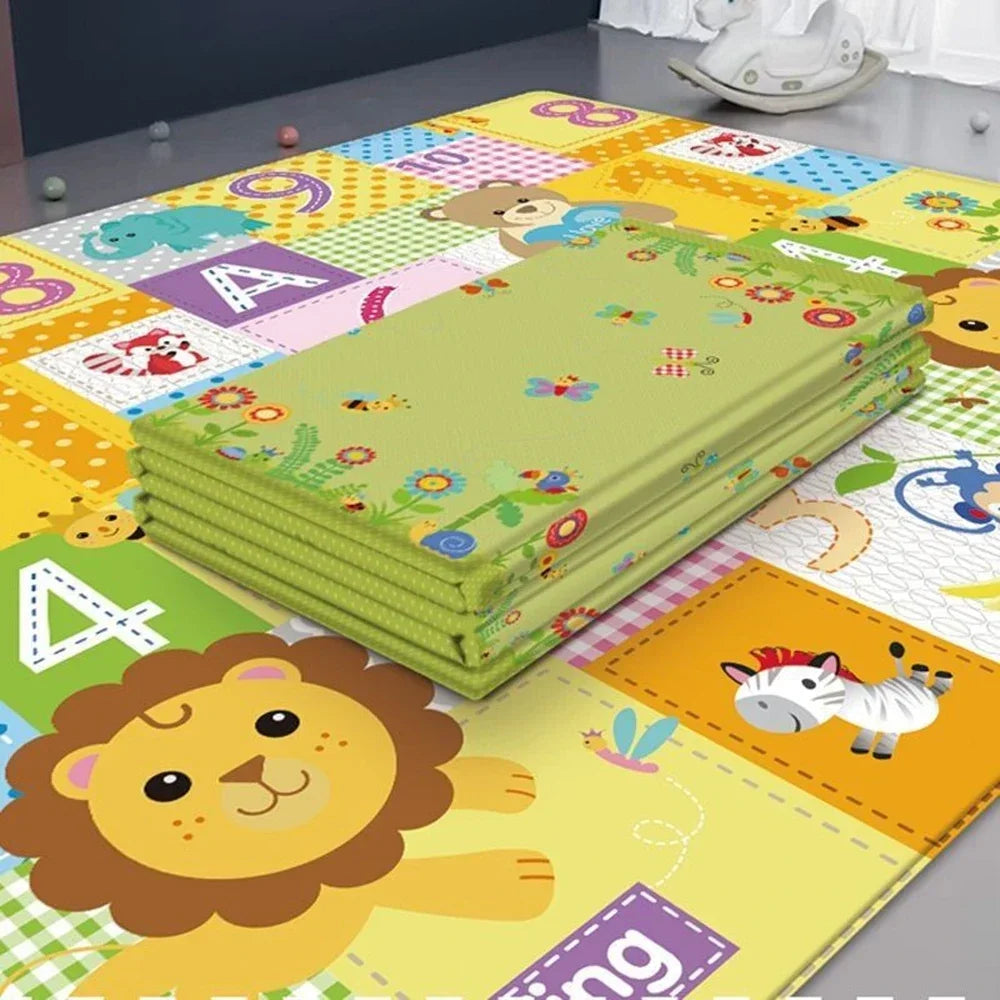 Non-Toxic Baby Play Mat Waterproof XPE Soft Floor Playmat Foldable Crawling Carpet Kid Game Activity Rug Folding Blanket Toys
