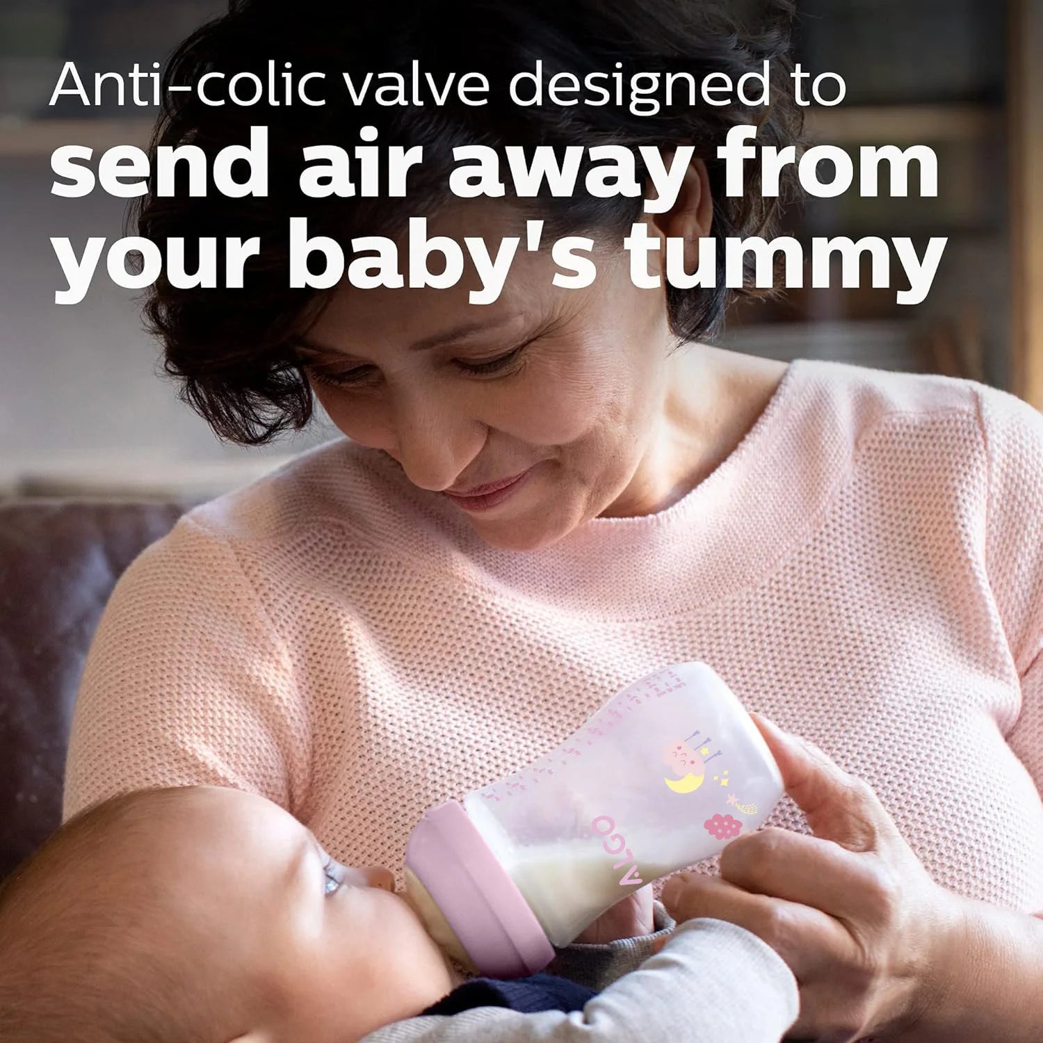 260ML 0-6 Months Baby Bottle Curved Large Capacity, High Temperature Resistance, Drop Resistance and Anti-Flatulence