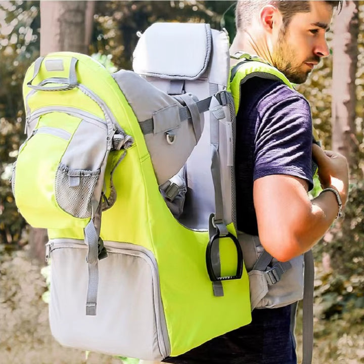 Baby Backpack Carrier,Ergonomic Childcarrier Hiking with Sun Canopy,Safe Toddler Hiking Backpack Carrier with Large Storage Spac