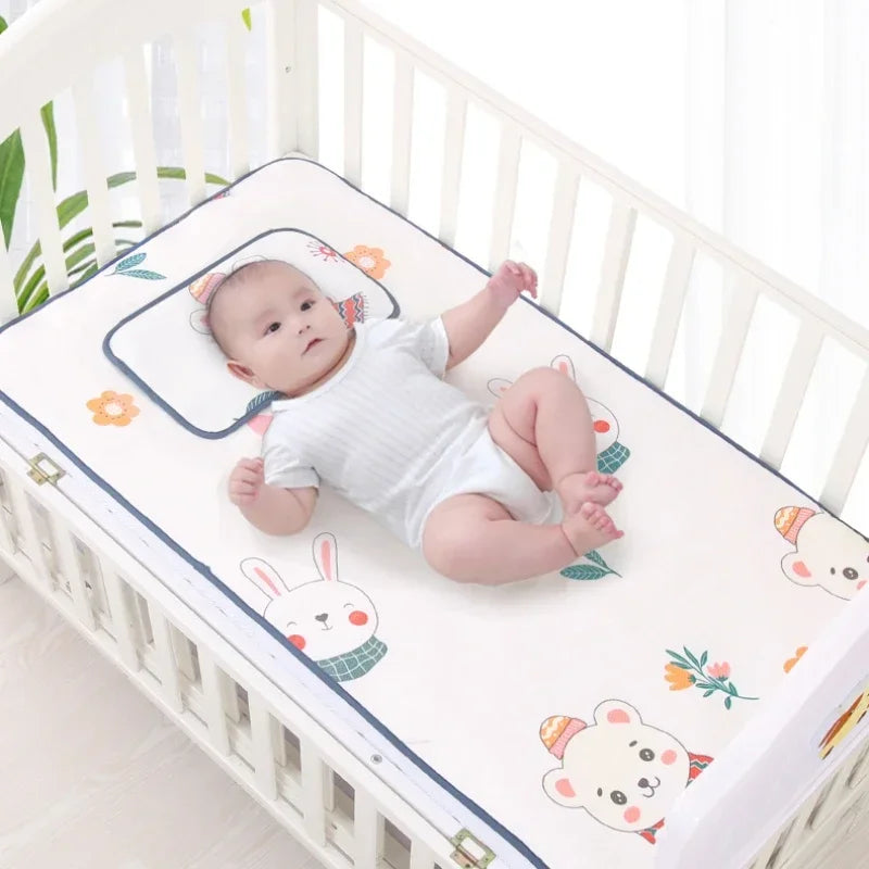 100X56Cm Baby Summer Bedding Cool Mat Portable Baby Cooling Set Bedding Baby Mattress Crib Bedding Set Baby Essentials Cribs