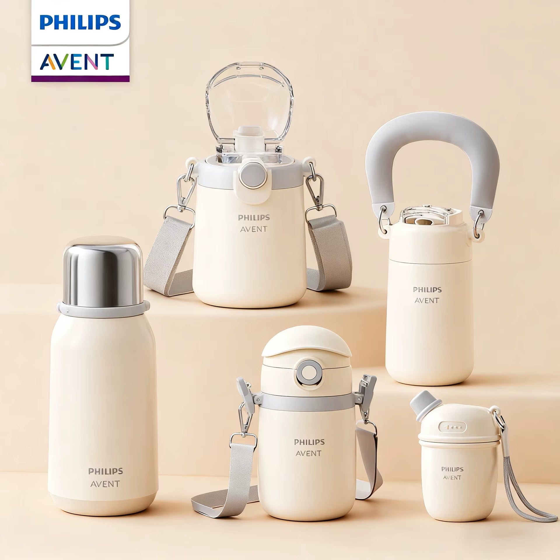 Philips  Kids' Insulated Carrier Bottle 6-Layer Vacuum Insulated Water Bottle Multiple Options Available