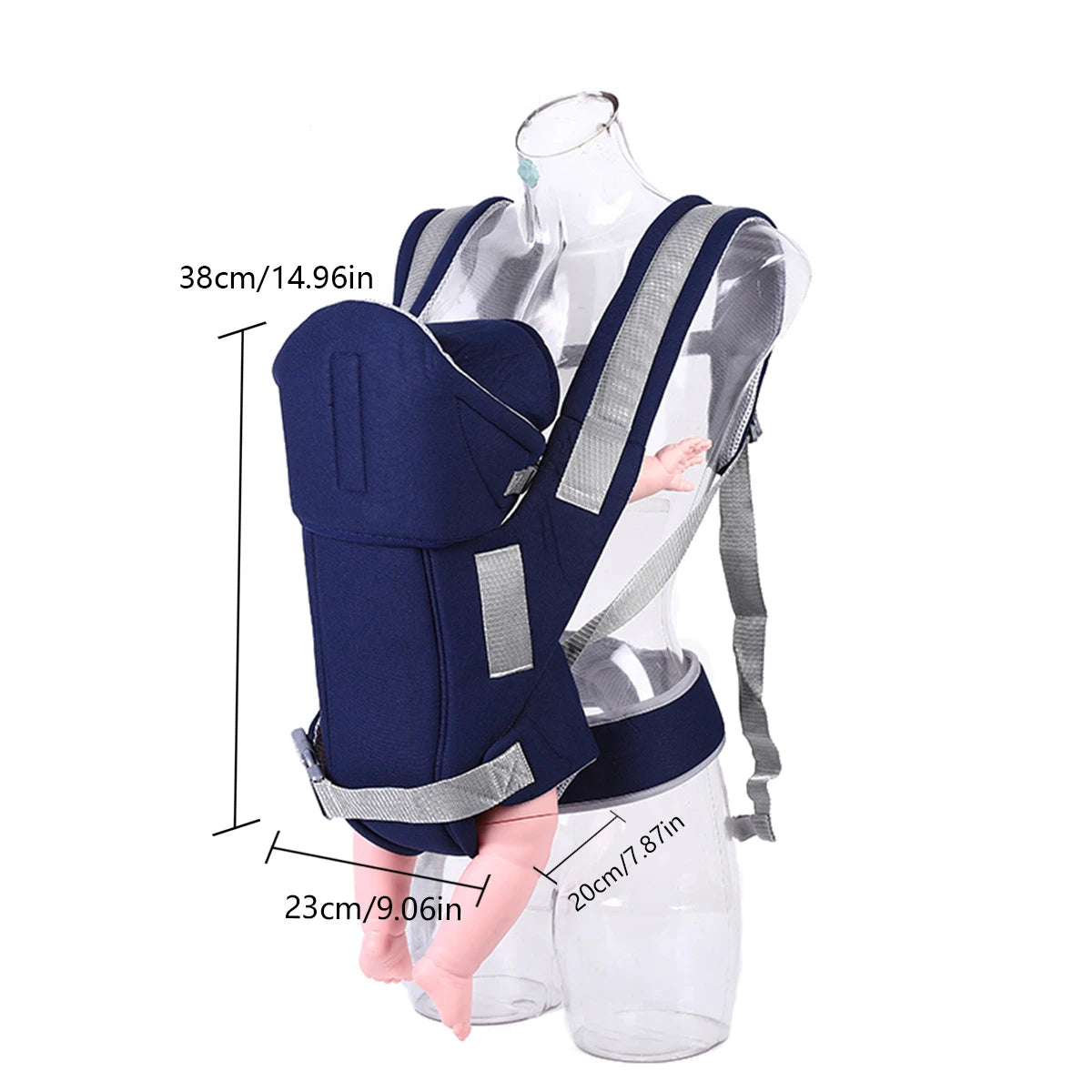 Enlarged and Thickened Backpack Baby Strap for Outdoor Travel Breathable in All Seasons Front Embrace and Back Children'S Strap