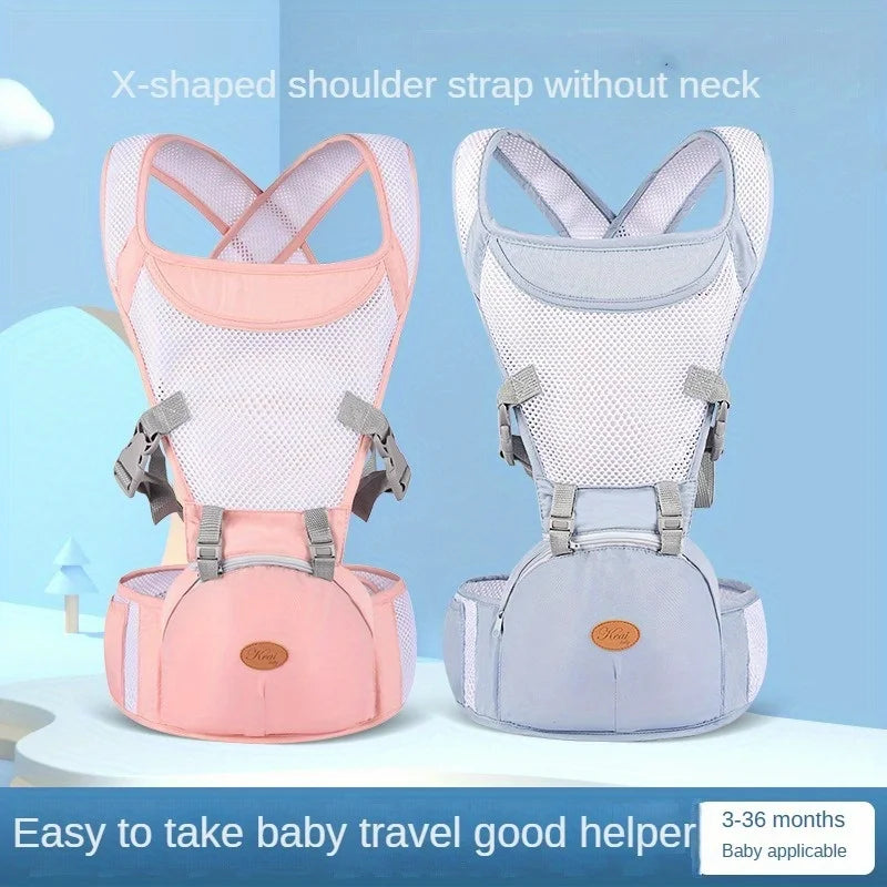 Polyester Cotton Waist Stool, Baby Carrier, Breathable Baby Hug, Support, Sitting Stool, Dual-Use, Outdoor Baby Carrying Tool