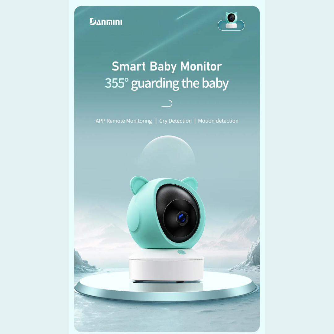 5 "Tuya Baby Monitor 2K High Definition Wifi Remote Mobile APP Control Up, Down, Left and Right Rotation Gimbal Camera