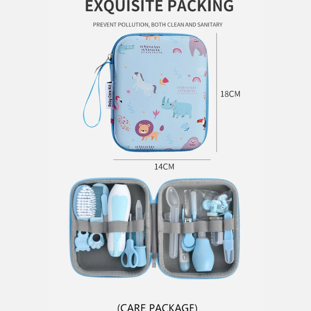 BabyCare All‑in‑One Grooming & Health Kit with Hair Brush Comb, Nail Clipper, Nasal Aspirator & more