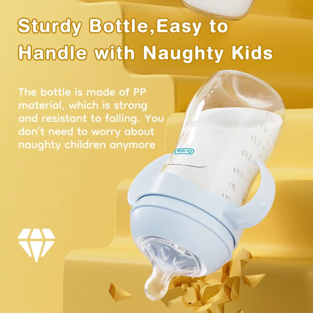 150/240/330ML Baby PP Bottle Newborn Baby Bottle with Handle Milk Bottlefeeding Baby Bottles Newborn Feeding Supplies