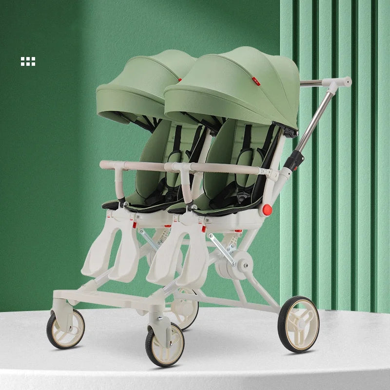 Top Selling Poussette Double Twin Baby Stroller ,Lightweight Strollers with High Quality,Mutifunction Twin Stroller