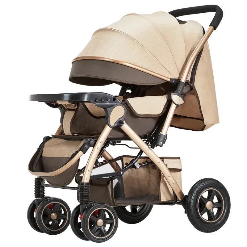 Baby Stroller Lightweight Foldable Easy to Sit Lying down Umbrella Rider Good Four-Wheel High Landscape