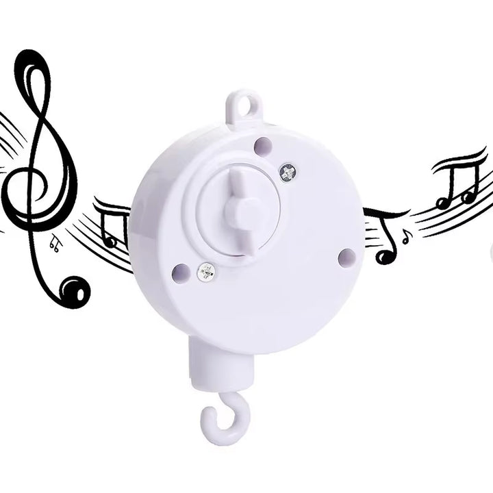 Revolving Music Box for Newborns Baby Crib Imitation Wood Color Hanging Rattle Baby Soothing Musical Toys 0-12 Months Baby Gift