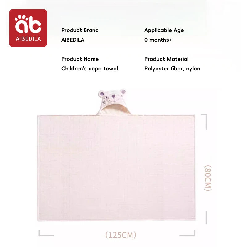 Cute Animal Baby Bath Towel Cartoon Rabbit Dinosaur Infant Towels Blanket with Hood Newborn Bath Wipe Baby Beach Towels