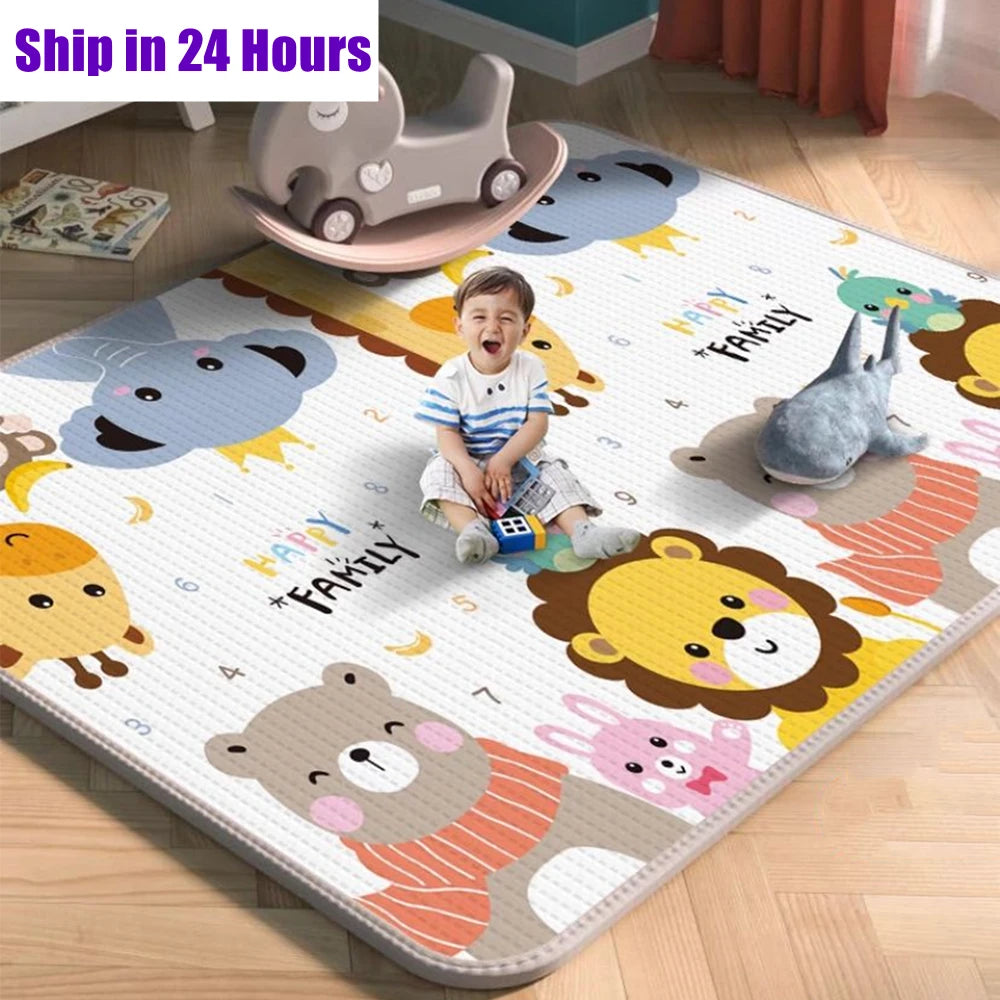 New 1Cm/0.5Cm Environmentally Friendly Thick Baby Crawling Play Mats Folding Mat Carpet Play Mat for Children'S Safety Rug Gifts