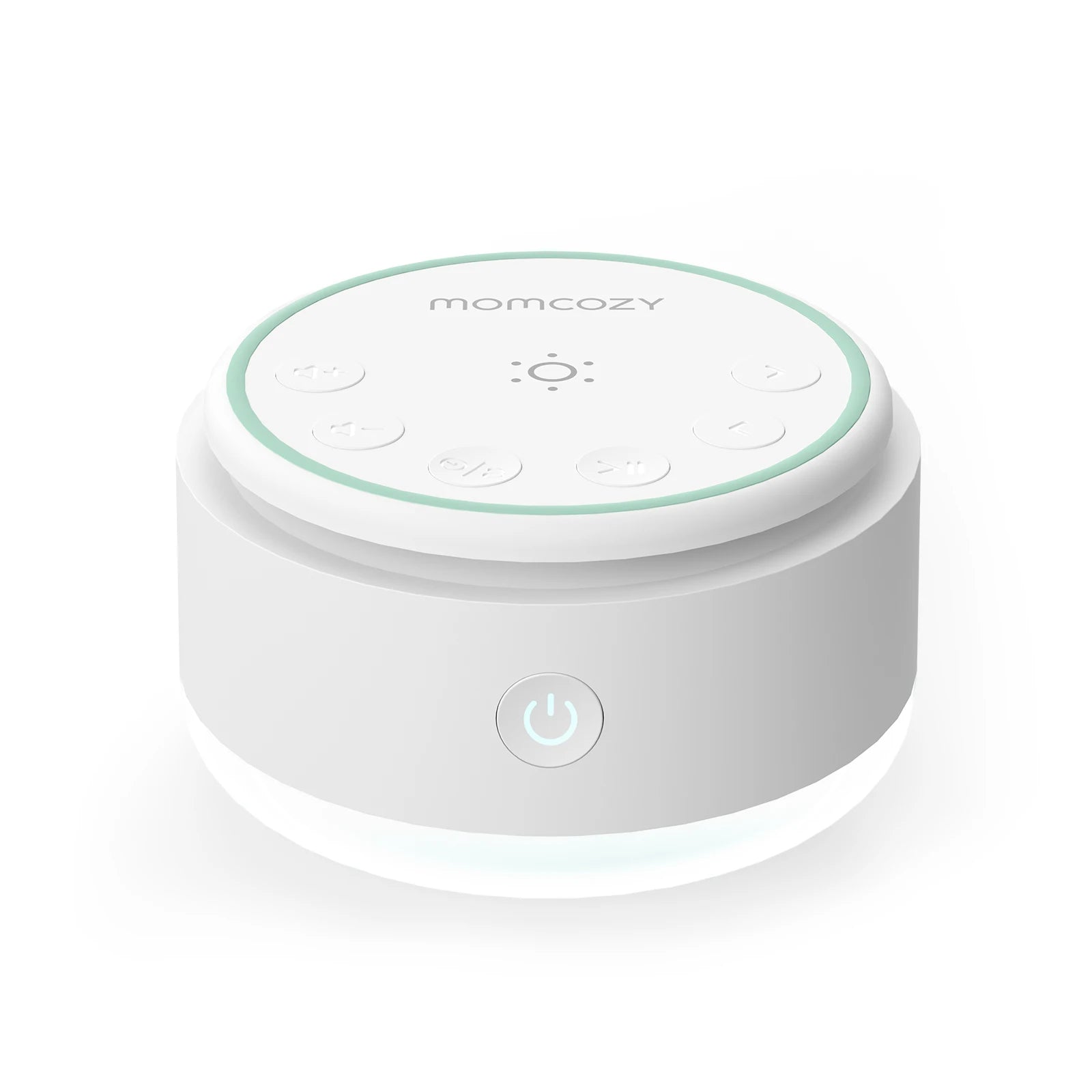 Momcozy Sound Machine for Baby, Portable Rechargeable, 20 Sleep Sounds White Noise Machine with Nursery Night Light, Travel