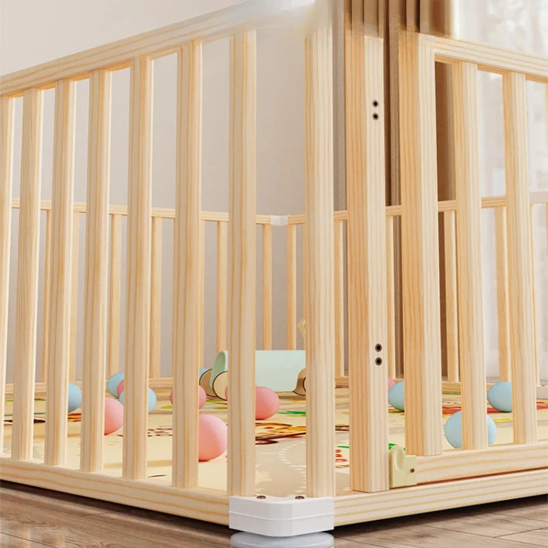 Living Room Playpen Toddler Crawling Mat Extra-Height Fence | High-Sided Baby Fence Safe Toddler Zone Secure Crawling Mat
