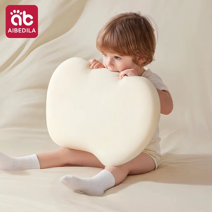 Ergonomic Baby Cloud Pillow Breathable Slow Rebound Sectional Spine Support Toddler Bed Pillow for Kids 1-3Y