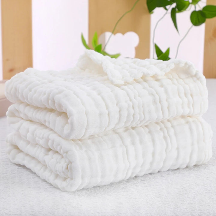 Organic Cotton Blanket Newborn Baby Stuff Muslin Swaddle Wrap Bedding Receiving Blankets Soft 6 Layer Gauze Sleeping Bath Towel
