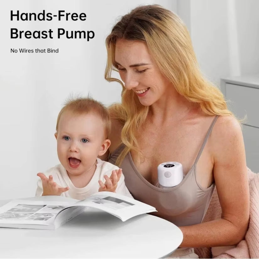 S12 Double / Single Electric Breast Pumps, Hands-Free Poratable Mom Milk Puller Pump, Slient Breastfeeding Pump for Baby