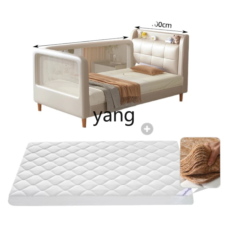 CX Baby Stitching Artifact Soft Bag Anti-Collision Stitching Widened Bed for Adults Sleeping Boys and Girls Solid Wood