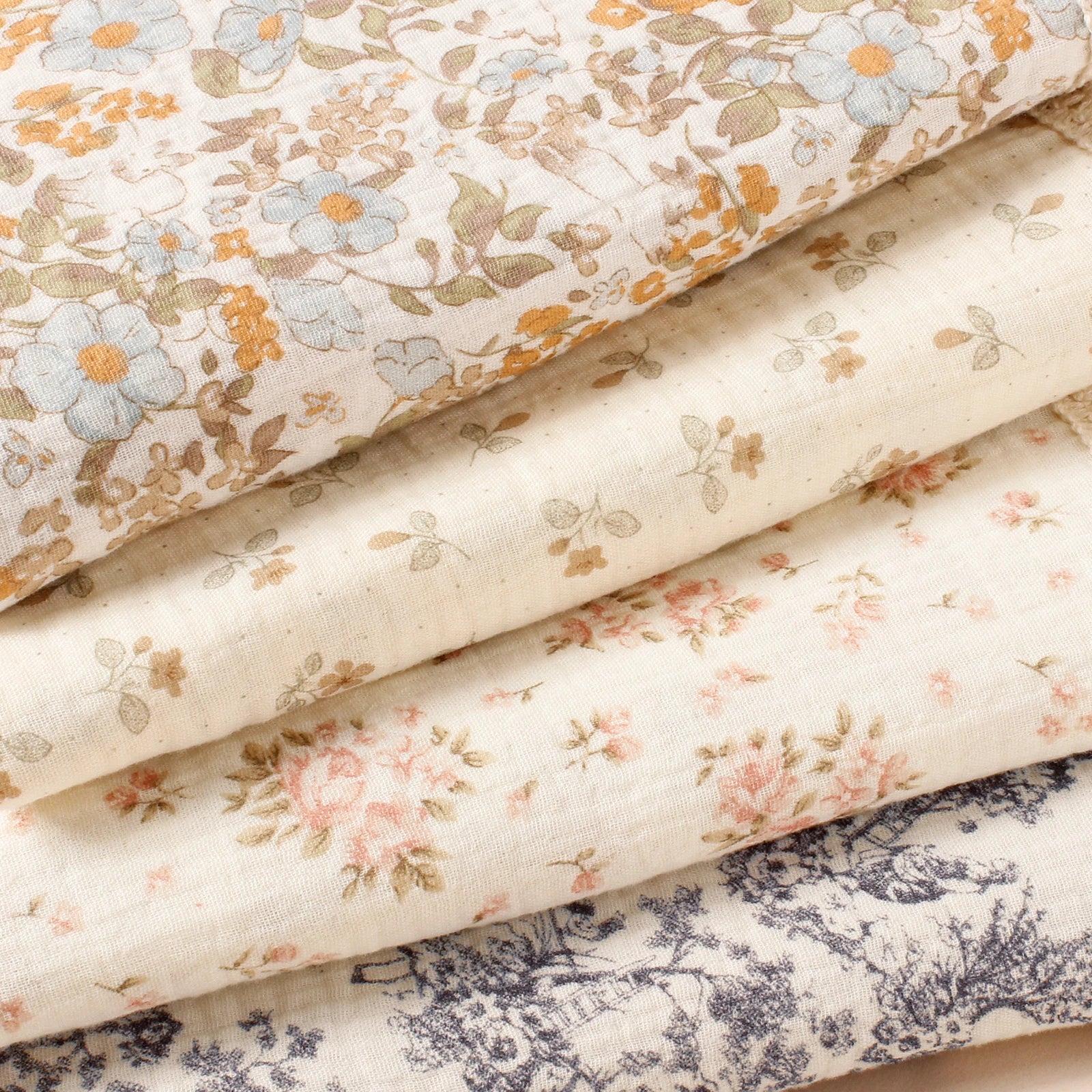 Baby Organic Cotton Soft Wrap Blanket Flowers Printing Fashion Comfortable Blanket New Style Infant Breathable Tassel Blanket