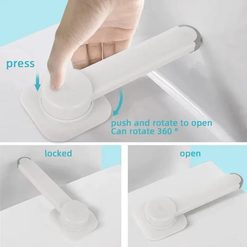 Baby Toilet Safety Locks Childproof Toilet Seat Lock Prevents Toddlers from Opening Toilet Lids Baby Safety Products in Bathroom