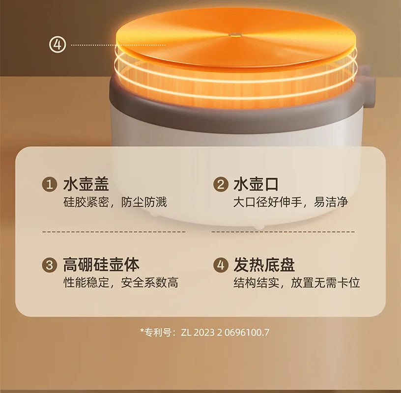 Electric Bottle Warmer Baby Milk Heater Sterilizer with Drying Function Glass Formula Maker for Home Use 2 in 1 Care