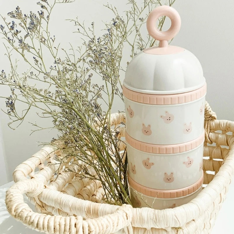 INS Baby Milk Powder Box Infant Feeding Formula Dispenser Container Toddler Snacks Mix Portable Storage Container