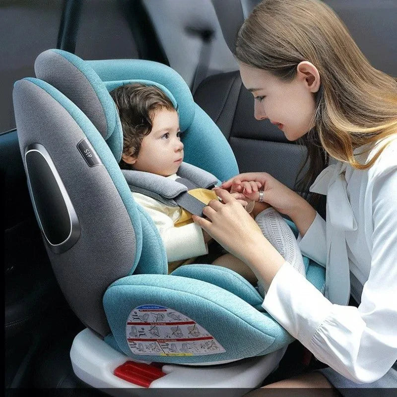 EG60 Universal Child Car Seat, 360° Rotating Reclining Seat, Portable Baby Safety Chair, Comfortable Car Booster for 0-12 Years