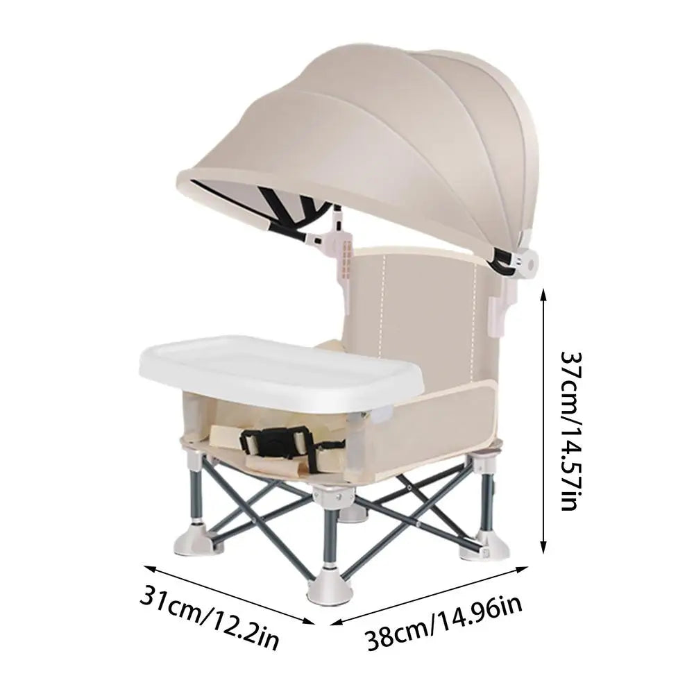 Durable High Chair with Adjustable Footrest and Detachable Cushion for Comfortable Feeding, for Growing Baby Feeding Chair