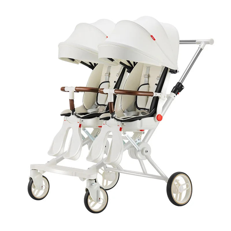 Top Selling Poussette Double Twin Baby Stroller ,Lightweight Strollers with High Quality,Mutifunction Twin Stroller