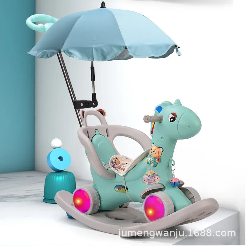 Baby Scooter Children Rocking Horse Rocking Horse Dual-Use Baby Chair Baby Toy Children Horse Ride on Toys