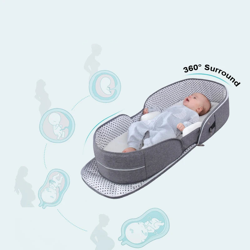 Mosquito Net Portable Cribs Travel Baby Bed for Newborn Children Baby Nest Beds Sleeping Babybed Nest Crib for Newbrons Baby Bed