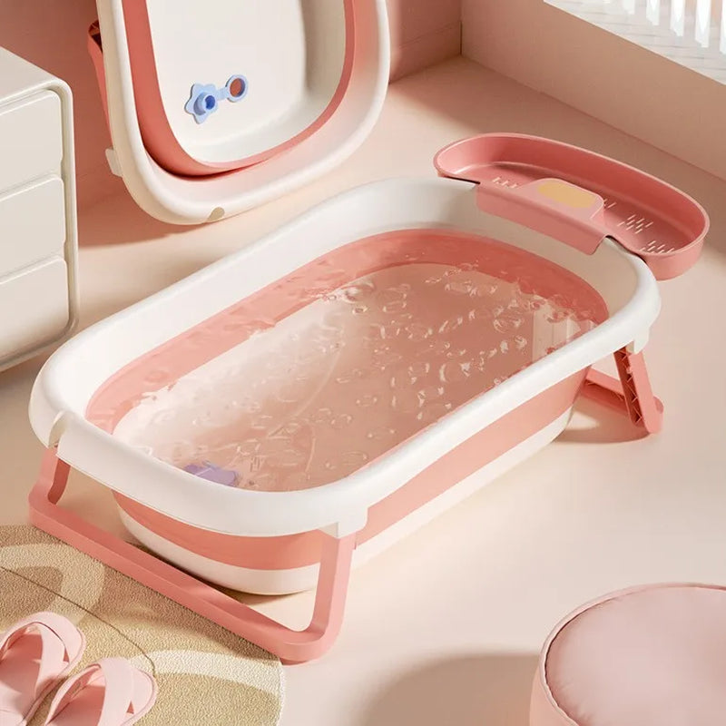 Children'S Bathtub Reclining Support Universal Bathing Tub Baby New Supplies Infant Folding Bathing Bathtub