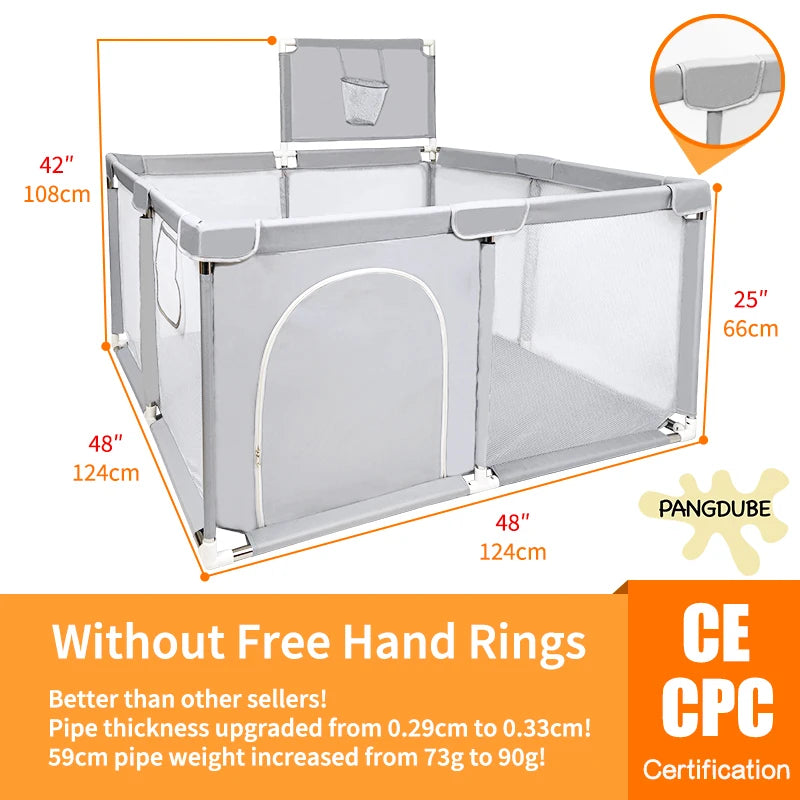 Baby Playpen for Children Play Area Baby Playground 6 Month~6 Years Old Kids Ball Pit Playpen Indoor Baby Safety Fence
