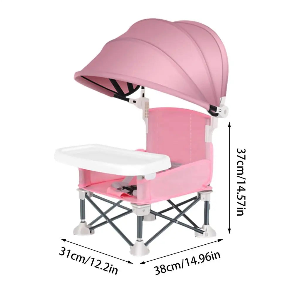 Durable High Chair with Adjustable Footrest and Detachable Cushion for Comfortable Feeding, for Growing Baby Feeding Chair