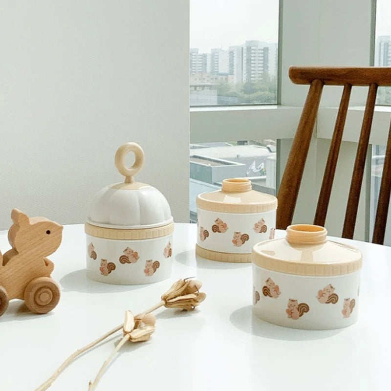 INS Baby Milk Powder Box Infant Feeding Formula Dispenser Container Toddler Snacks Mix Portable Storage Container