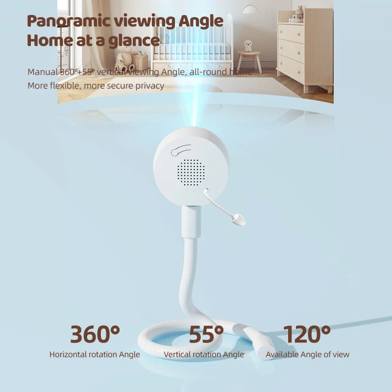Baby Monitor Graffiti Appwifi Infrared Night Vision Security Remote Control Sound Temperature Detection Baby Smart Home Camera
