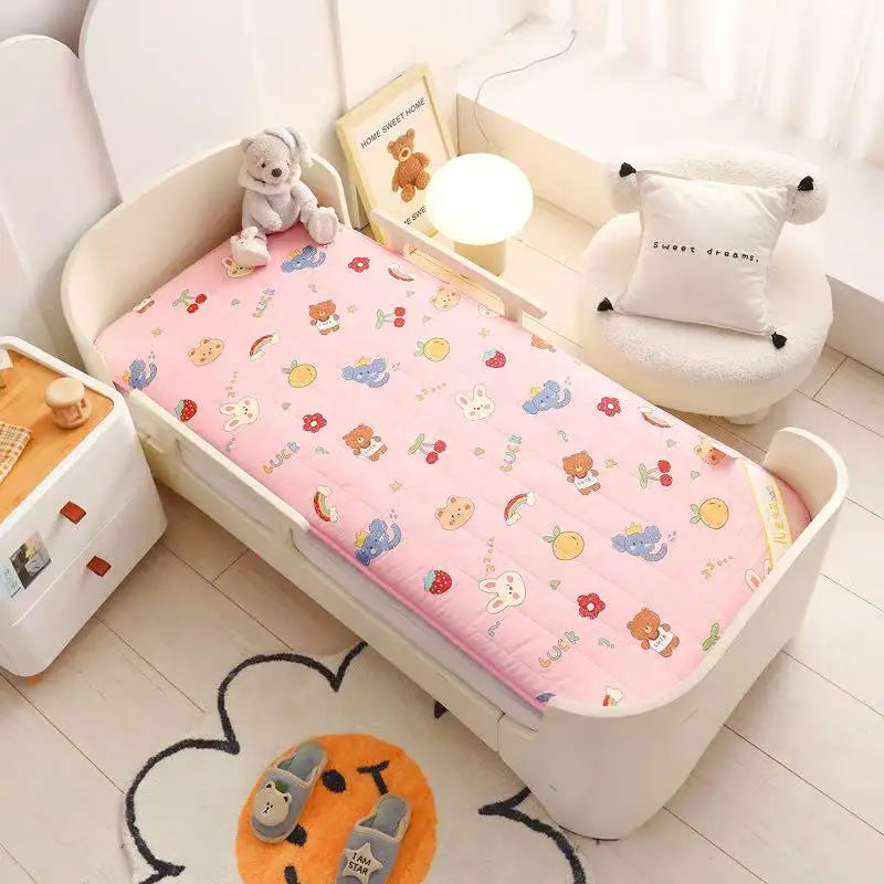 Crib Mattress Cotton Sleeping Mat Toddler Bed Mattresses Thick Baby Cradle Mattress Pad Cute Bed Crib Double Sides Baby Bedding