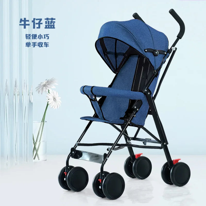 Baby Stroller Can Only Be Sat on Lightweight Folding Baby Stroller Goes Out Multi-Functional Children'S Simple Baby Walking
