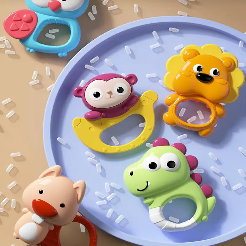 Baby Crib Mobile Rattle Toy with Music Lights Rotating Hangable Rattles Toy Cartoon Nursery Mobile for 0-24 Months Babys