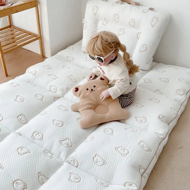 1PC Cartoon Cotton Sleeping Mat Mattress Baby Children’S Mattress Baby Nap Mat Boys and Girls Latex Mattress