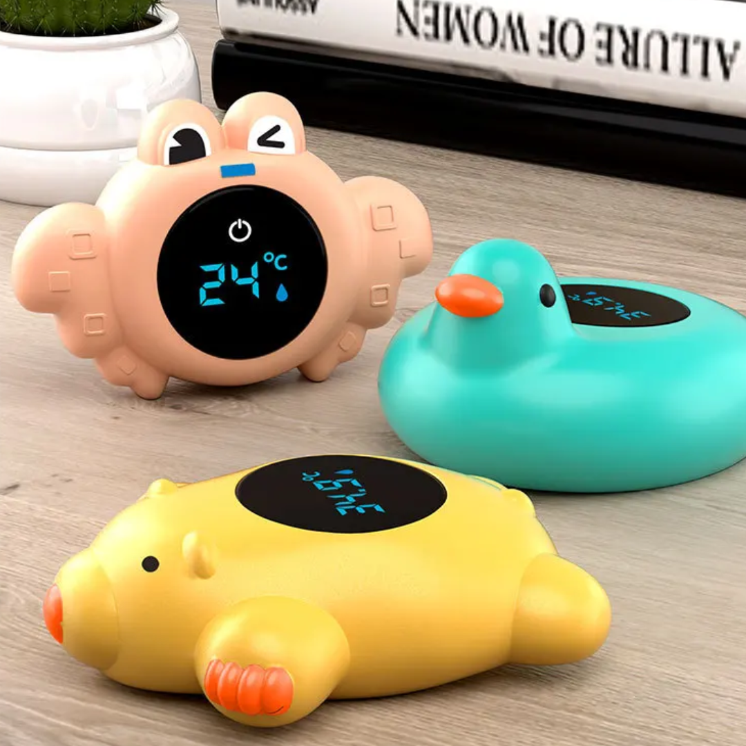 New Baby Bath Temperature Meter Floating Digital Water Baby Bath Temperature Meter LED Display Temperature Tester Safety Cartoon