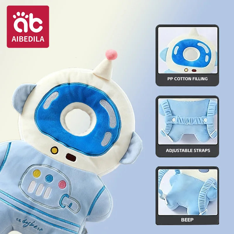 Cartoon Astronaut Baby Anti-Fall Pad Head Back Protector Pillow for Newborn Infant Toddler Safety Protection Cushion