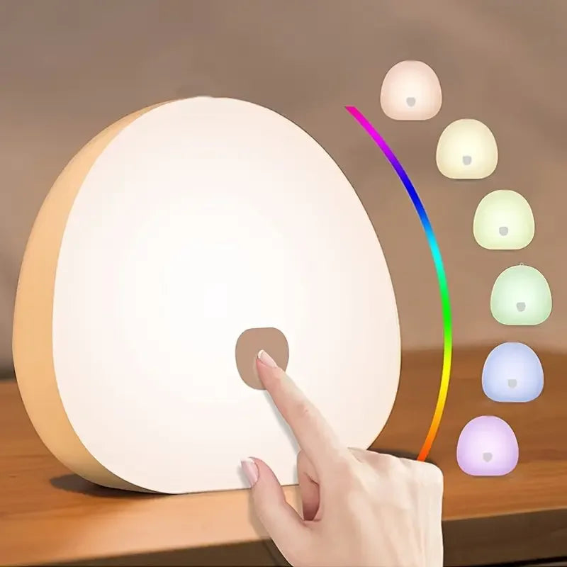 LED Night Light with White Noise Machine - Multiple Colors, Stepless Dimming with Timer Sleep Device with Natural Soothing Sound