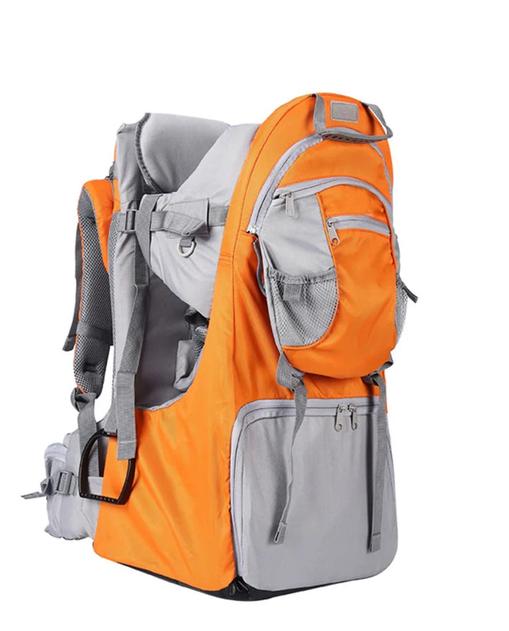 Baby Backpack Carrier,Ergonomic Childcarrier Hiking with Sun Canopy,Safe Toddler Hiking Backpack Carrier with Large Storage Spac