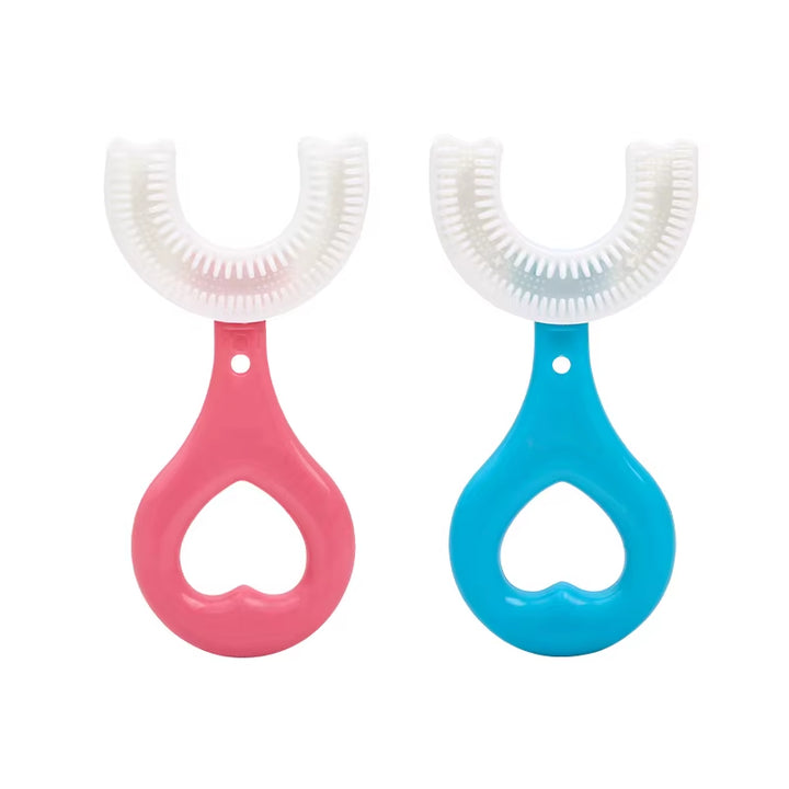 Baby Toothbrush Children 360 Degree U-Shaped Child Toothbrush Teethers Baby Brush Silicone Kids Teeth Oral Care Cleaning