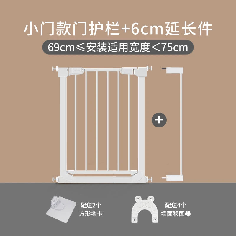 No-Drill Baby Safety Gate - 120Cm Extendable Pet Barrier with Dual Lock System Non-Toxic Material for Stairs/Kitchen/Doorways